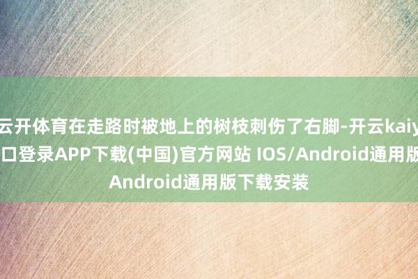 云开体育在走路时被地上的树枝刺伤了右脚-开云kaiyun登录